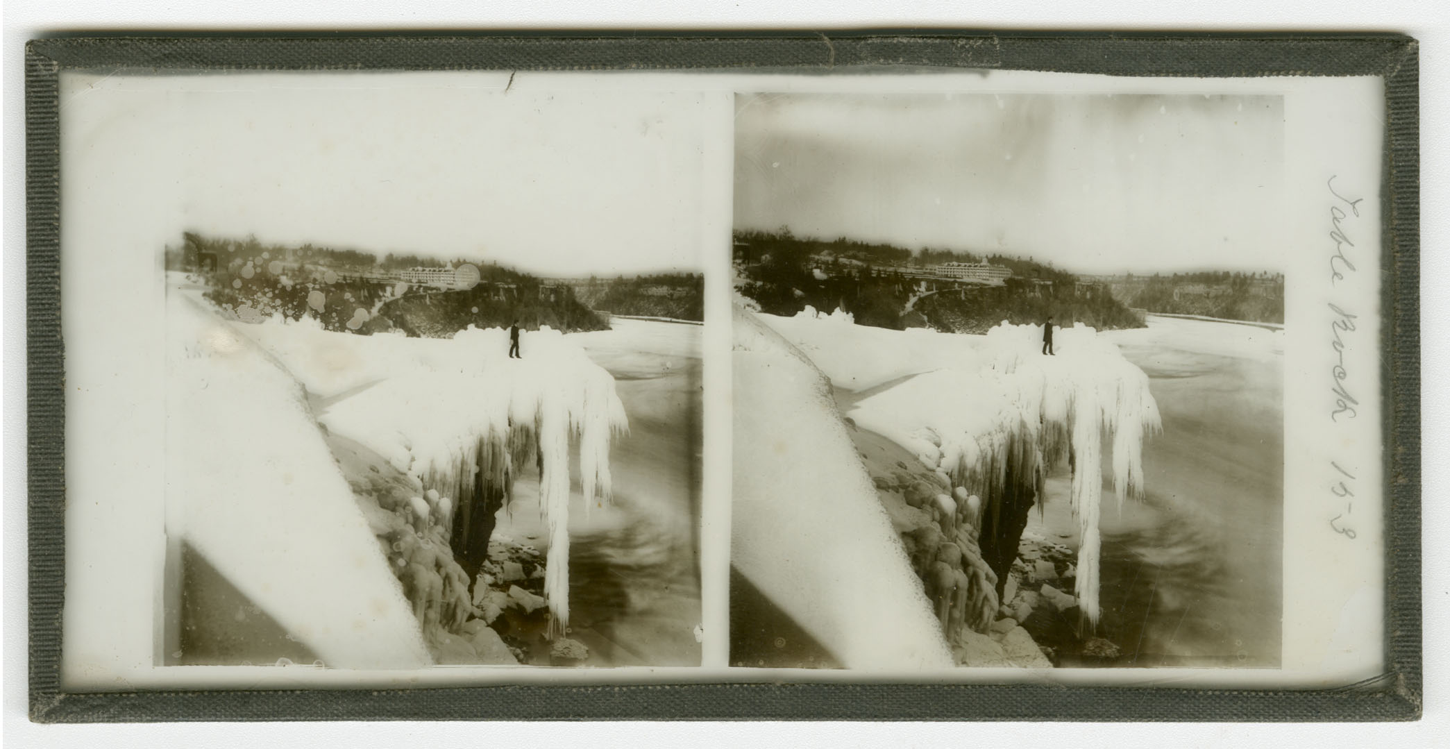 Man standing on Table Rock in Winter